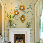 Обои ручная роспись Gingko Colourway SC-237 on grey painted Xuan paper варинант исполнения - 2 | Loft Concept в Твери