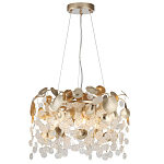 Люстра с декоративными подвесками из прозрачного стекла в форме монеток FAIRYTREE Light варинант исполнения - 3 | Loft Concept в Твери