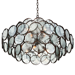 Люстра с каскадом из круглых стеклянных дисков Small Round Sequins варинант исполнения - 2 | Loft Concept в Твери