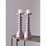 Подсвечник фигурный розовый Bright Accent 36 см варинант исполнения - 3 | Loft Concept в Твери