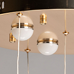 Люстра каскадная с 10-ю прозрачными плафонами Wave Line варинант исполнения - 11 | Loft Concept в Твери