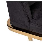 Стул обеденный велюровый черный с золотым каркасом Nobility варинант исполнения - 3 | Loft Concept в Твери