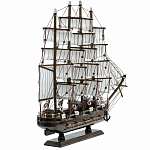 Декоративная модель деревянного тёмно-коричневого парусника в подарочной упаковке With The low варинант исполнения - 2 | Loft Concept в Твери