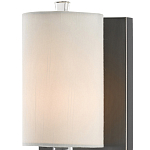 Бра на прозрачном штативе с тканевым абажуром в форме цилиндра Conciseness варинант исполнения - 1 | Loft Concept в Твери