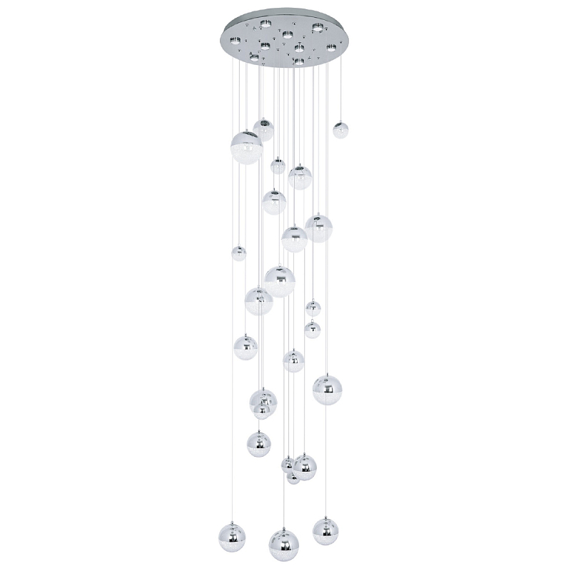 Каскадная люстра с плафонами в виде хрустальных сфер Esme Sphere Crystal Chrome Cascade Chandelier 25 Прозрачный Хром Каскадная люстра с плафонами в виде хрустальных сфер Esme Sphere Crystal Chrome Cascade Chandelier 25 Прозрачный Хром в Твери | Loft Concept