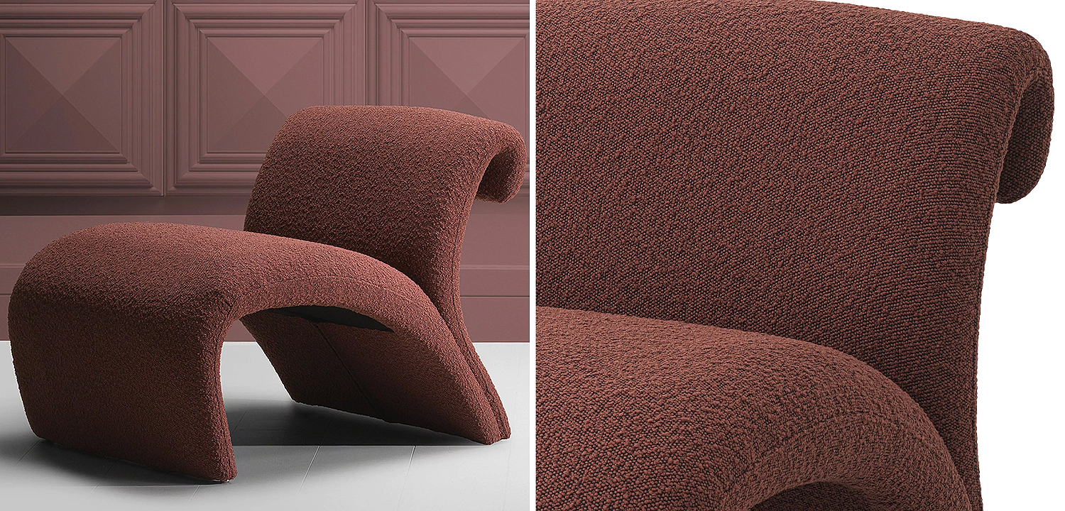 Кресло Eichholtz Chair Vignola Boucle Rouge Кресло Eichholtz Chair Vignola Boucle Rouge - Loft-Concept в Твери