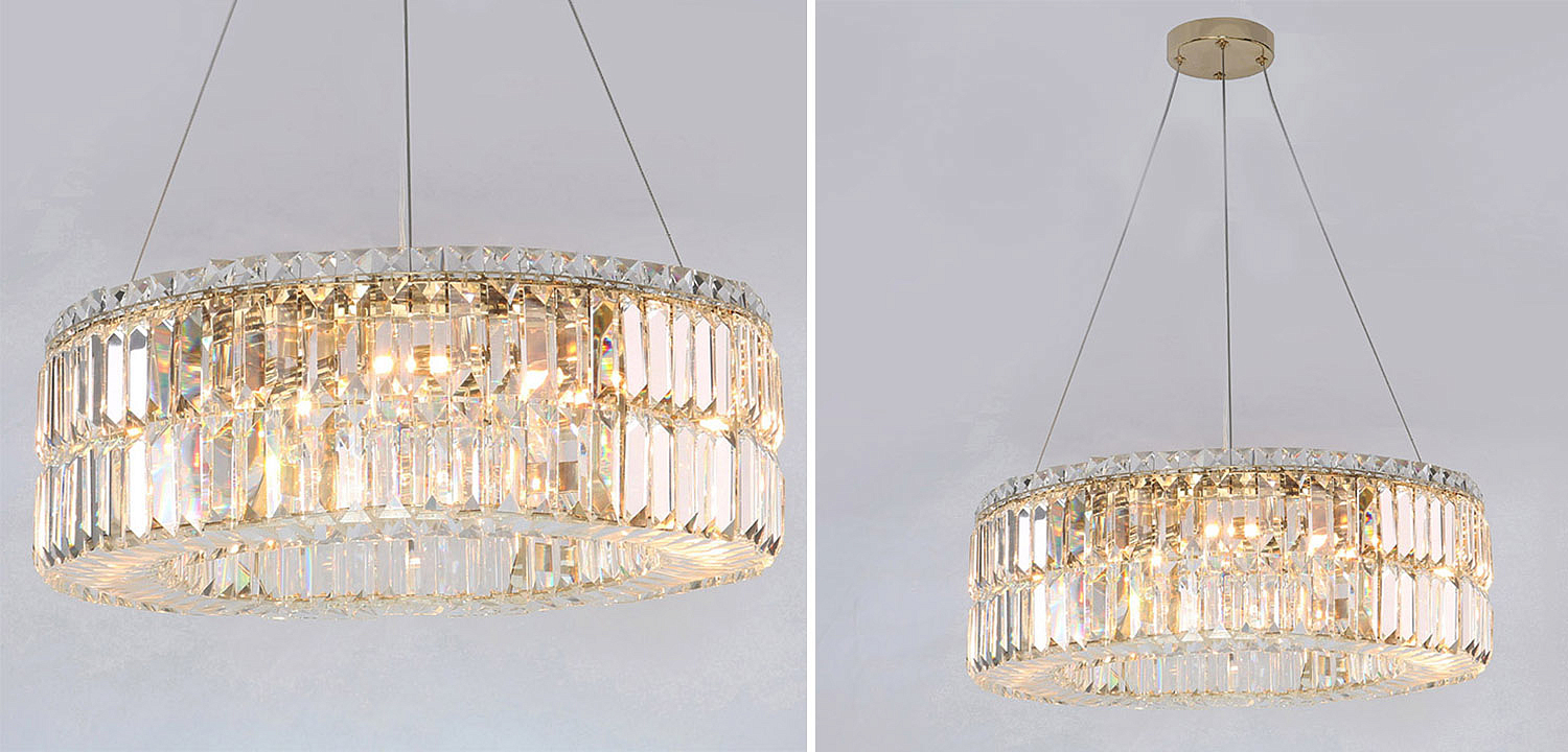 Люстра Darleen Crystal Gold Chandelier 12 Люстра Darleen Crystal Gold Chandelier 12 - Loft-Concept в Твери