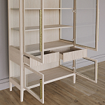 Витрина Primo со стеклянными фасадами и буфетом шпон Светлый дуб варинант исполнения - 5 | Loft Concept в Твери