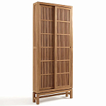 Шкаф из массива тика Okino Wood Cabinet варинант исполнения - 4 | Loft Concept в Твери
