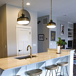 Подвесной светильник с круглым белым плафоном в индустриальном стиле Feiss варинант исполнения - 6 | Loft Concept в Твери