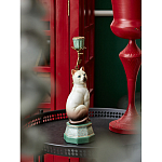 Подсвечник в виде кошки из фарфора с бронзовыми элементами Paradise Cat варинант исполнения - 5 | Loft Concept в Твери