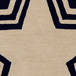 Дизайнерский ковер в виде звезды Poltronova Tappeto Stellina  Navy Blue Grey Rug варинант исполнения - 5 | Loft Concept в Твери