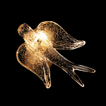 Бра с прозрачной стеклянной фигуркой птички Serip Voa варинант исполнения - 6 | Loft Concept в Твери