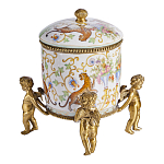 Шкатулка на ангелах из фарфора с бронзовыми элементам Eden Garden варинант исполнения - 2 | Loft Concept в Твери