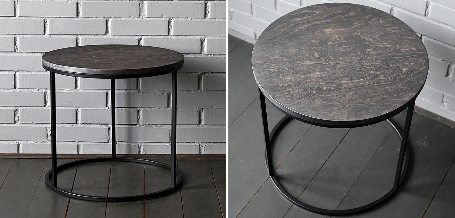 Кофейный стол Reyes Industrial Metal Rust Coffee Table Кофейный стол Reyes Industrial Metal Rust Coffee Table - Loft-Concept в Твери