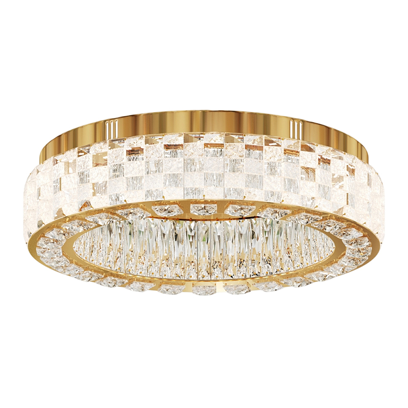 Потолочный светильник Castello 3000К 32Вт Золотой Прозрачный в Твери | Loft Concept 