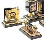 Настольный письменный набор из яшмы Manager Organizer варинант исполнения - 3 | Loft Concept в Твери