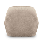 Барный стул со спинкой и подлокотниками на 4-х коричневых деревянных ножках Бежевый Велюр Ava Charm варинант исполнения - 3 | Loft Concept в Твери