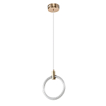 Подвесной светильник светодиодный в виде кольца Lighting Rings Gold варинант исполнения - 1 | Loft Concept в Твери