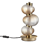 Настольная лампа с 3-мя рифлеными стеклянными шарами Marcelh Light варинант исполнения - 1 | Loft Concept в Твери