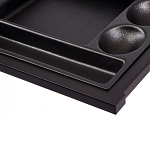 Письменный стол с 2-мя чёрными выдвижными ящиками и нишей с цветными разделителями Ballan варинант исполнения - 5 | Loft Concept в Твери