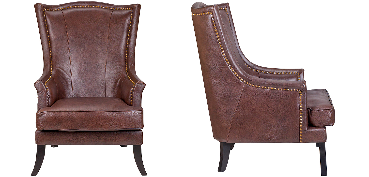Кресло Gregoir Armchair light натуральная кожа Кресло Gregoir Armchair light натуральная кожа - Loft-Concept в Твери