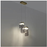 Подвесной светильник волнистой формы из фактурного стекла Wave варинант исполнения - 9 | Loft Concept в Твери