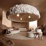 Вязаный подвесной светильник из шерсти Dome Wool Lamp  варинант исполнения - 1 | Loft Concept в Твери