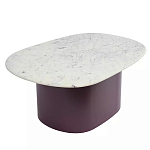 Журнальный столик овальный с мраморной столешницей Decor Showcase варинант исполнения - 1 | Loft Concept в Твери