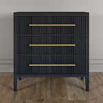 Комод Primo с 3 выдвижными ящиками Черный дуб варинант исполнения - 1 | Loft Concept в Твери