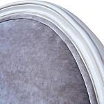 Стул с подлокотниками и круглой спинкой Velor French Seating Chair варинант исполнения - 3 | Loft Concept в Твери