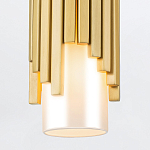 Потолочный светильник латунного цвета с цилиндрическим белым матовым плафоном Elstead Lighting варинант исполнения - 4 | Loft Concept в Твери