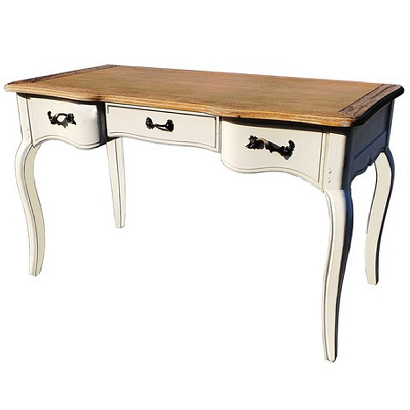 Письменный стол в стиле прованс Montmartre Provence Wooden White Desk Золотой дуб Белый Письменный стол в стиле прованс Montmartre Provence Wooden White Desk Золотой дуб Белый в Твери | Loft Concept
