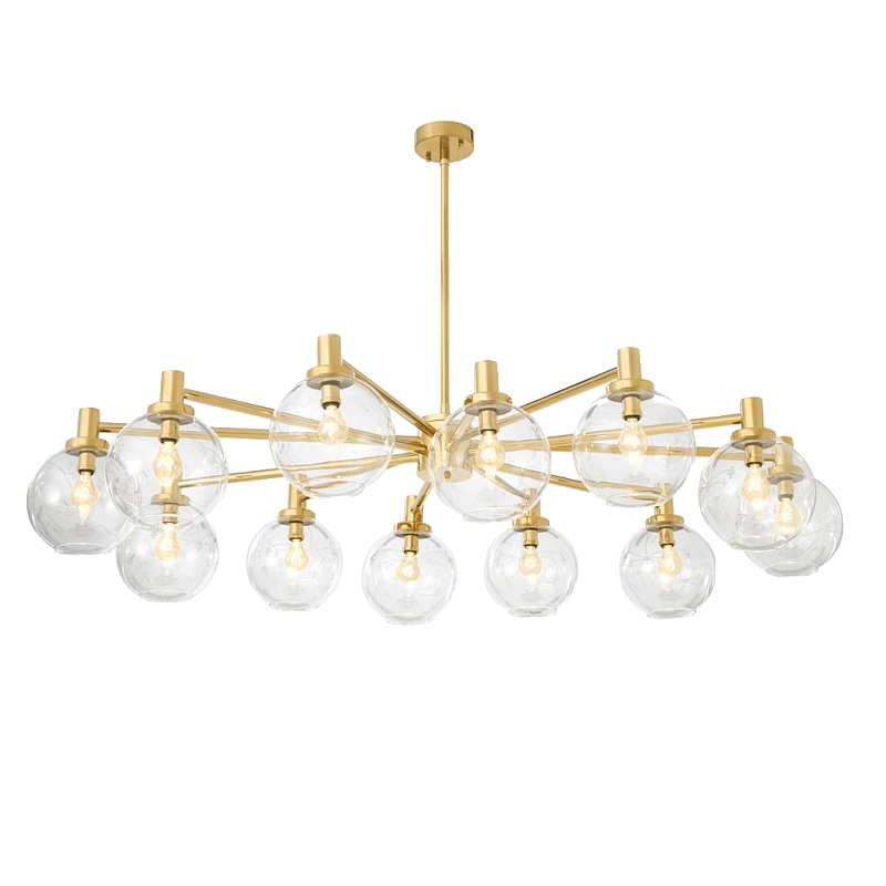 Люстра Chandelier Selva Золотой Прозрачное Стекло Люстра Chandelier Selva Золотой Прозрачное Стекло в Твери | Loft Concept