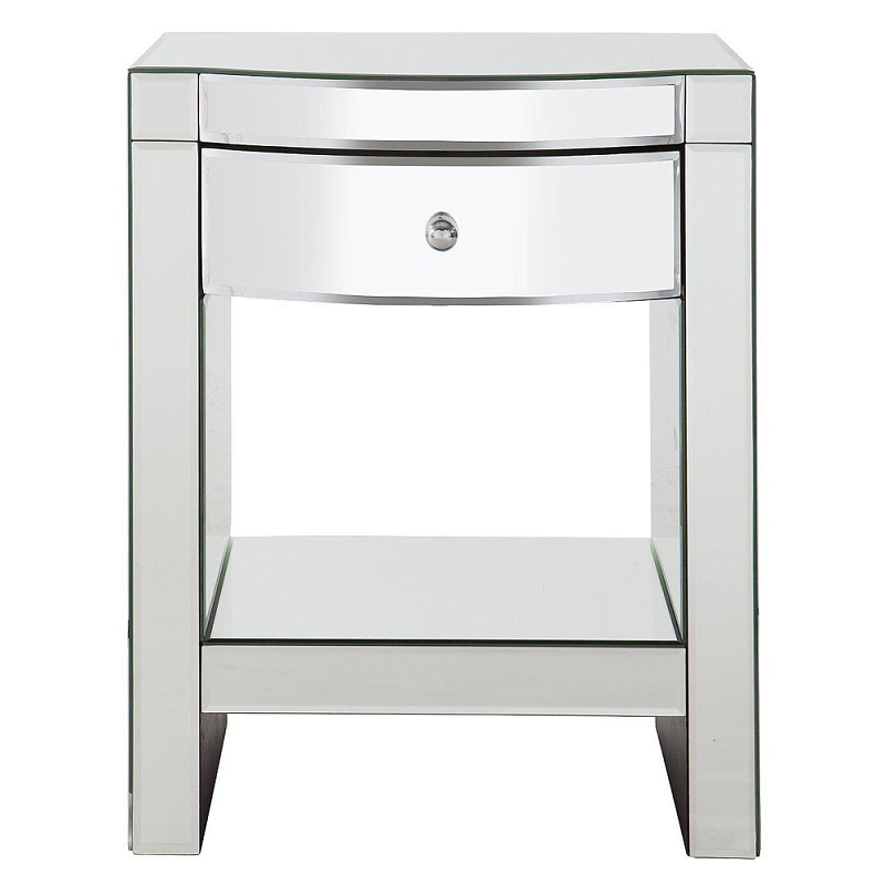 Прикроватная зеркальная тумба с ящиком и полкой Bedside Mirror Cabinet Зеркало Прикроватная зеркальная тумба с ящиком и полкой Bedside Mirror Cabinet Зеркало в Твери | Loft Concept