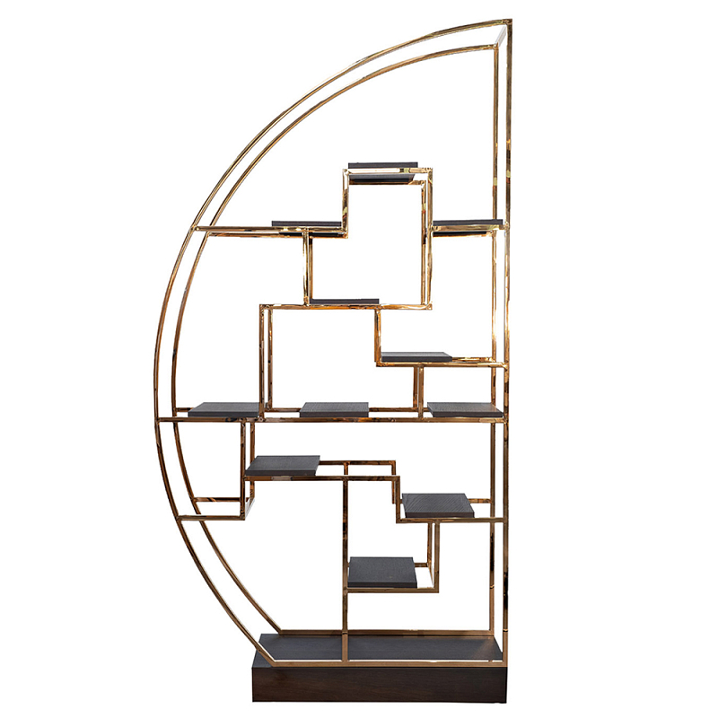 Стеллаж полусфера Golden Sail Розовое золото Коричневый в Твери | Loft Concept 