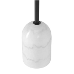 Кофейный столик с круглой чёрной столешницей и мраморным основанием Exquisite Practicality варинант исполнения - 3 | Loft Concept в Твери