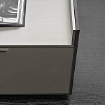 Дизайнерский комод серый с глянцевым фасадом Darren варинант исполнения - 1 | Loft Concept в Твери