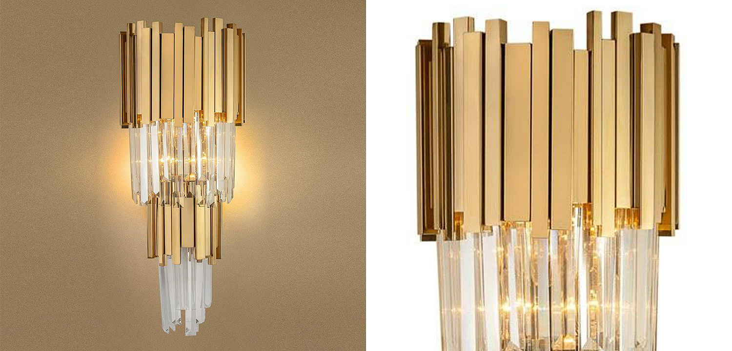 Бра Luxxu Modern Cascade Wall Lamp Gold 58 Бра Luxxu Modern Cascade Wall Lamp Gold 58 - Loft-Concept в Твери