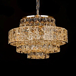 Люстра хрустальная в неоклассическом стиле на золотистом каркасе Majesty варинант исполнения - 3 | Loft Concept в Твери