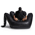 Дизайнерское кожаное кресло в форме руки Poltronova Joe Whip Armchair варинант исполнения - 8 | Loft Concept в Твери