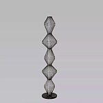 Торшер светодиодный с плетеным металлическим каркасом Metal Interweaving варинант исполнения - 4 | Loft Concept в Твери