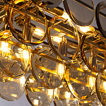 Люстра с круглыми стеклянными подвесками Cardiel Amber Glass Chandelier варинант исполнения - 3 | Loft Concept в Твери