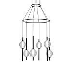 Люстра светодиодная с 6-ю сферическими стеклянными плафонами Splatter варинант исполнения - 2 | Loft Concept в Твери