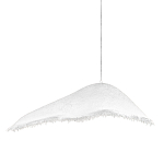 Подвесной светильник с асимметричным волнообразным абажуром и фактурной бахромой по краю Tactile Line варинант исполнения - 1 | Loft Concept в Твери