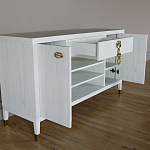 Комод-буфет Elsa Dreams White с открытыми полками   варинант исполнения - 6 | Loft Concept в Твери