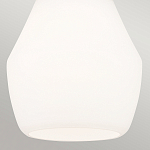 Подвесной светильник каплевидной формы с комбинированным плафоном из стали и белого матового стекла Kichler варинант исполнения - 5 | Loft Concept в Твери