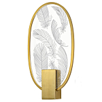 Бра с гравировкой на акриловом плафоне Gravyura Bronze варинант исполнения - 1 | Loft Concept в Твери