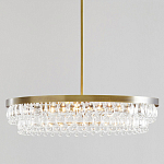 Люстра круглая с подвесками в форме стеклянных капель Glass Rain варинант исполнения - 1 | Loft Concept в Твери