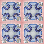 Плитка дизайнерская с узором Экипаж варинант исполнения - 1 | Loft Concept в Твери